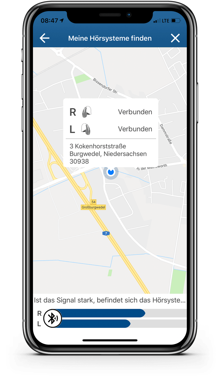 KINDvitalo App Hoergeraete-Finder